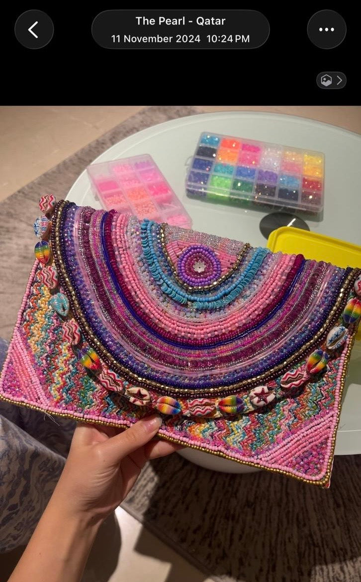 The first bag in progress
