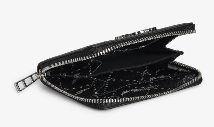 Zadig & Voltaire mini ZV monogram wallet, open